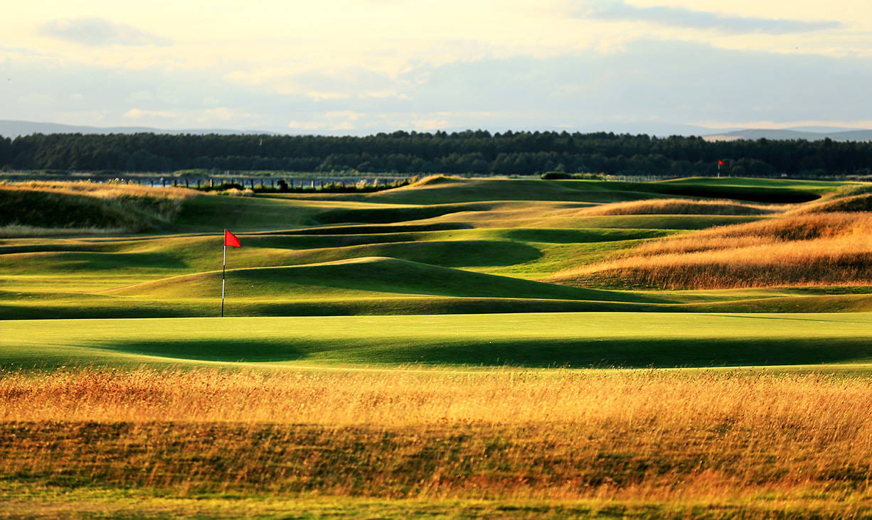 A view from behind the green at the 12th